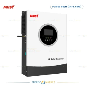 Onduleur Hybride MUST PV1800 PREM 4/5,5/6,2KW PV450v 220Vac | Wifi